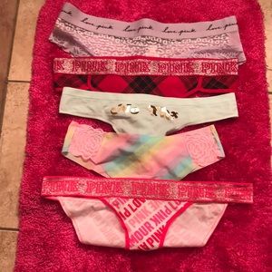 VS pink panties various styles.. size large.. NWT!